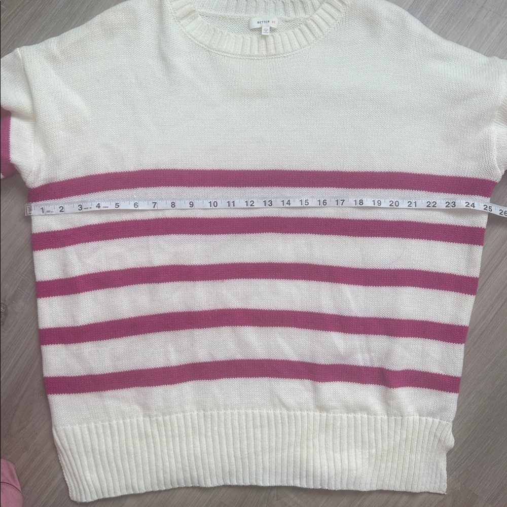 Better Be Striped Crew Neck Sweater. Sz M/L - Picture 7 of 11